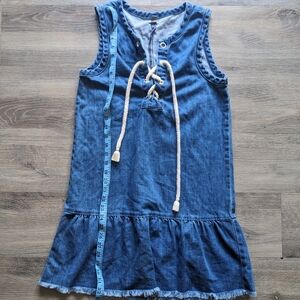 Aerie Jean Tied Casual Dress XS